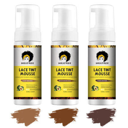 Private Label Lace Tint Mousse No Damage Hair Easy to Color Wig Hair Conditioner Lace Front Melt Lace Tint Mousse