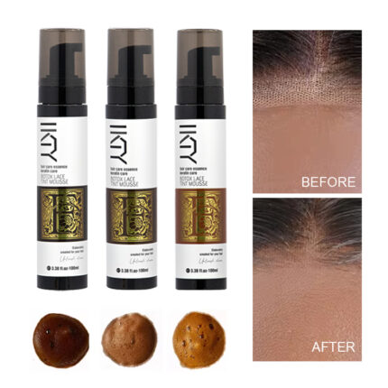 Wholesale 3 Colors 100ml Lace Tint Spray Brown Dye Scalp Waterproof Fast Drying Frontal Concealer No Fade for Wigs