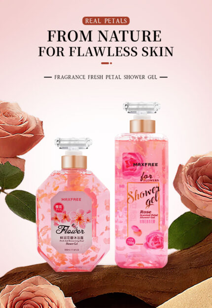 OEM ODM Private Label Body Wash Refreshing Body Lasting Fragrant Smooth Texture Household Perfumed Shower Gel Deep Cleaning